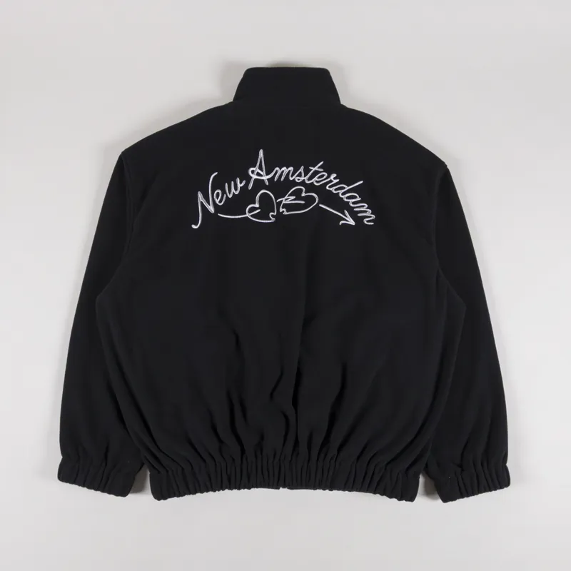 New Amsterdam Surf Association Fleece Track Sweat Black