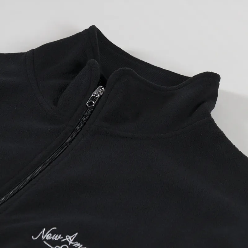 New Amsterdam Surf Association Fleece Track Sweat Black-4