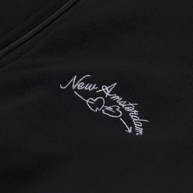 New Amsterdam Surf Association Fleece Track Sweat Black-6