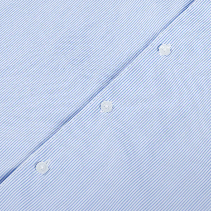 New Amsterdam Surf Association Wijk Shirt White Blue Stripes-4