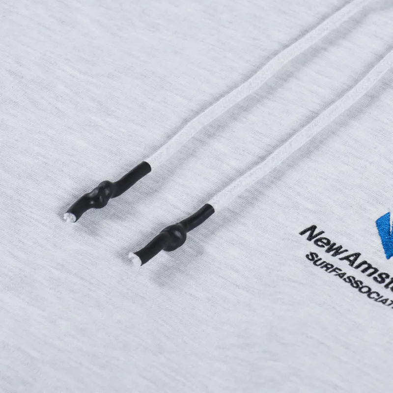 New Amsterdam Surf Association Logo Hoodie Grey Melange-7