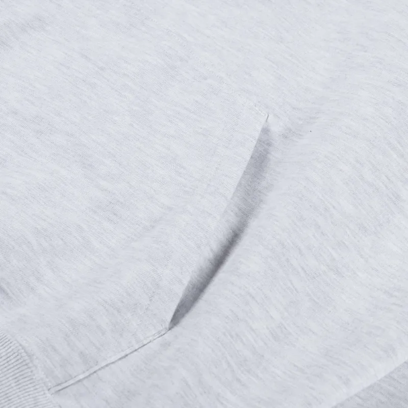 New Amsterdam Surf Association Logo Hoodie Grey Melange-8