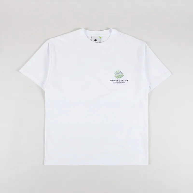 New Amsterdam Surf Association Tall Grass T Shirt White-1