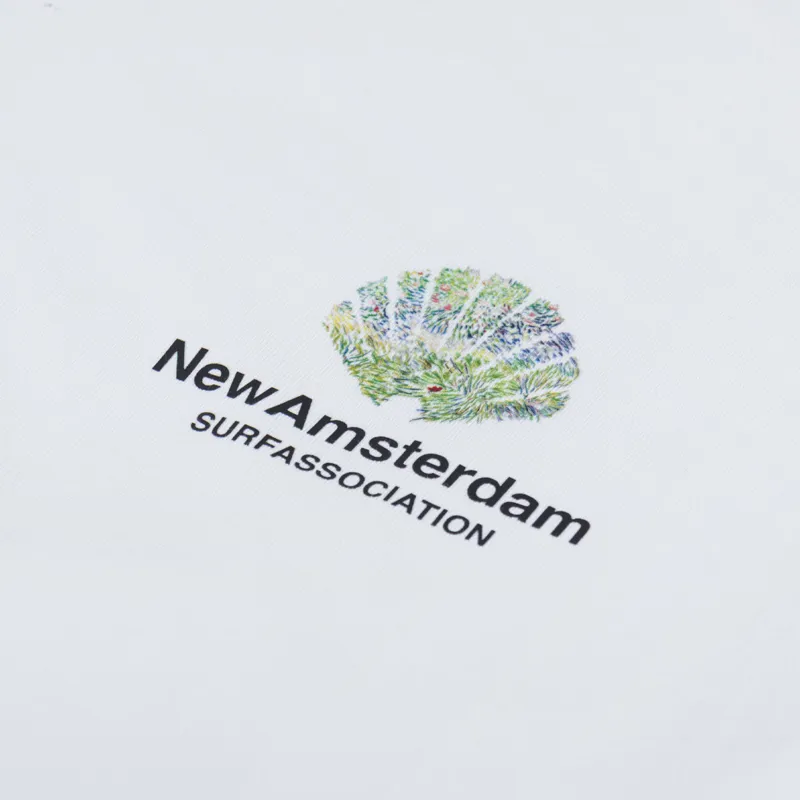 New Amsterdam Surf Association Tall Grass T Shirt White-5
