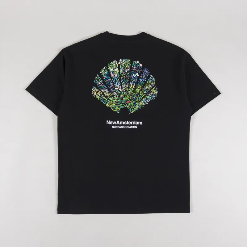 New Amsterdam Surf Association Tall Grass T Shirt Black
