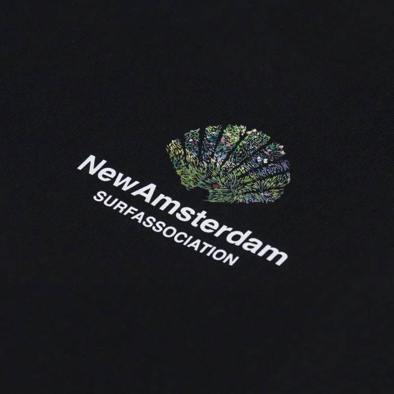 New Amsterdam Surf Association Tall Grass T Shirt Black-5