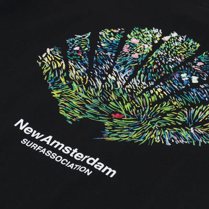 New Amsterdam Surf Association Tall Grass T Shirt Black-4