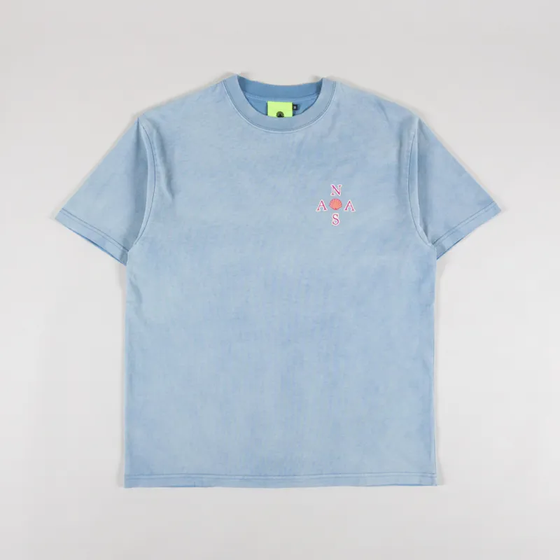 New Amsterdam Surf Association Surfboard T Shirt Washed Blue-1