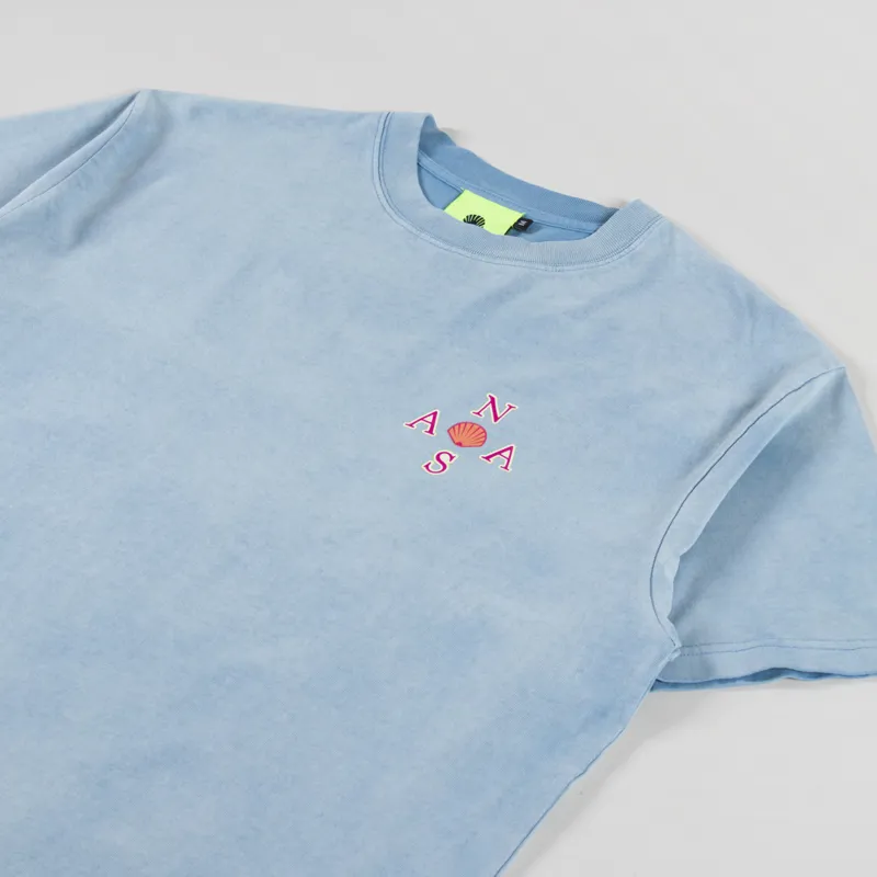 New Amsterdam Surf Association Surfboard T Shirt Washed Blue-3