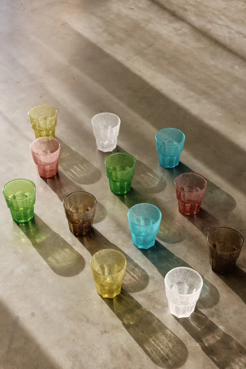 HKLIVING Mineral Water Glasses Multi 6 Pack-6