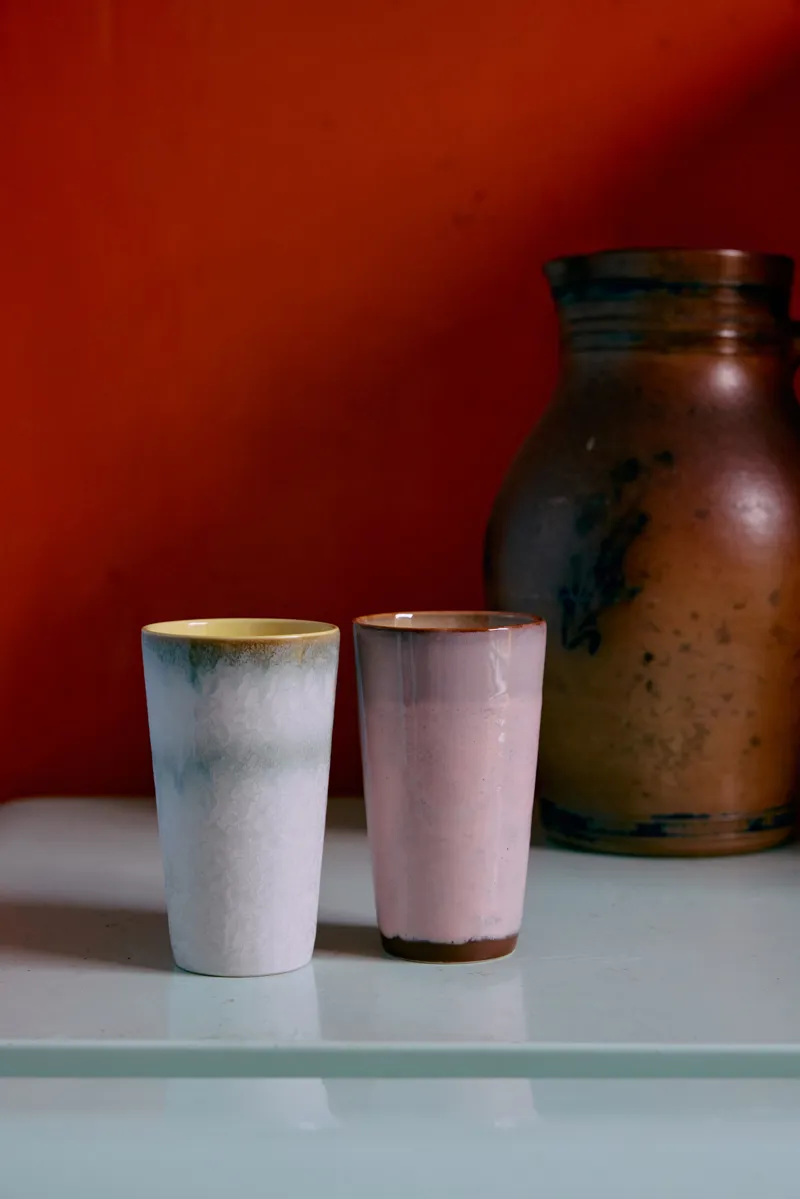 HKLIVING 70s Ceramics Latte Mugs Fresco 2 Pack-2