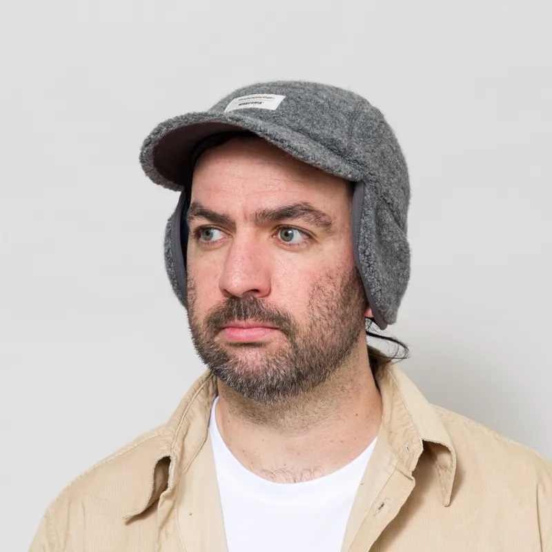 thisisneverthat GORE-TEX WINDSTOPPER Wool Fleece Cap Grey