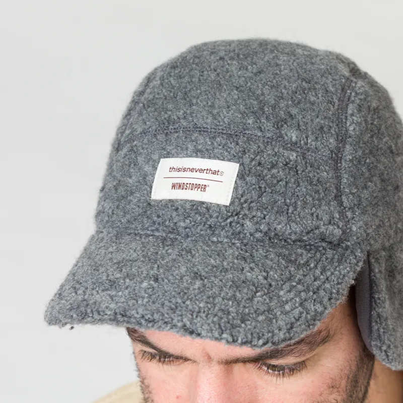thisisneverthat GORE-TEX WINDSTOPPER Wool Fleece Cap Grey-3