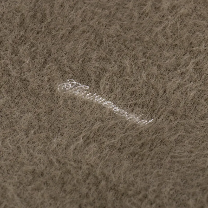 thisisneverthat Script Shaggy Knit Polo Mud-5