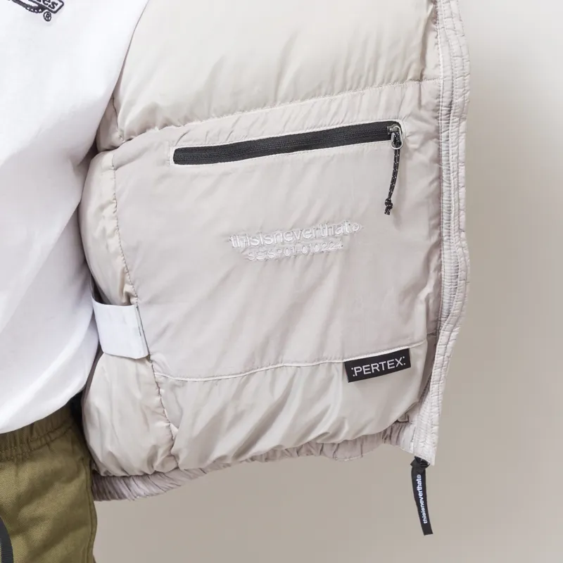 thisisneverthat PERTEX Overdyed T Down Jacket Stone-8