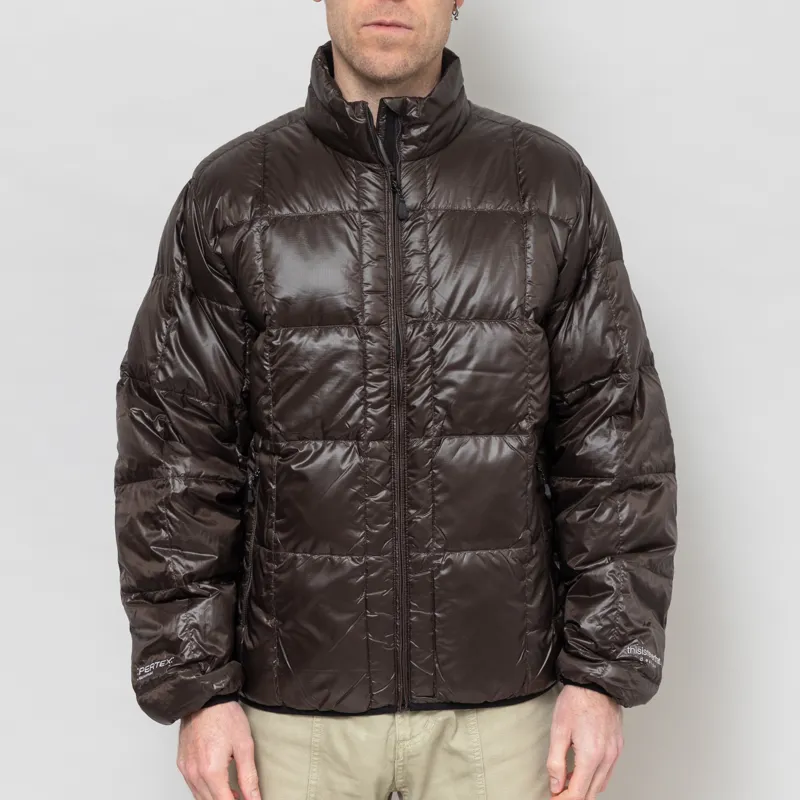 PERTEX® LIGHTWEIGHT BLOUSON thisisneverthat Mens PERTEX Lightweight Down Puffer Jacket Brown