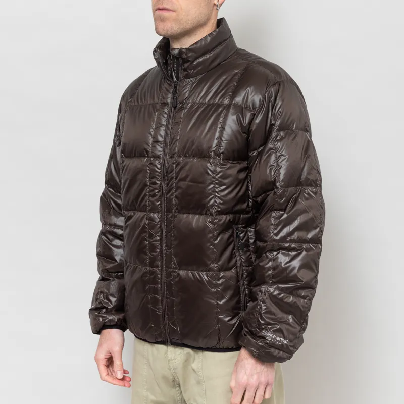 thisisneverthat PERTEX Light Down Jacket Brown Black-1