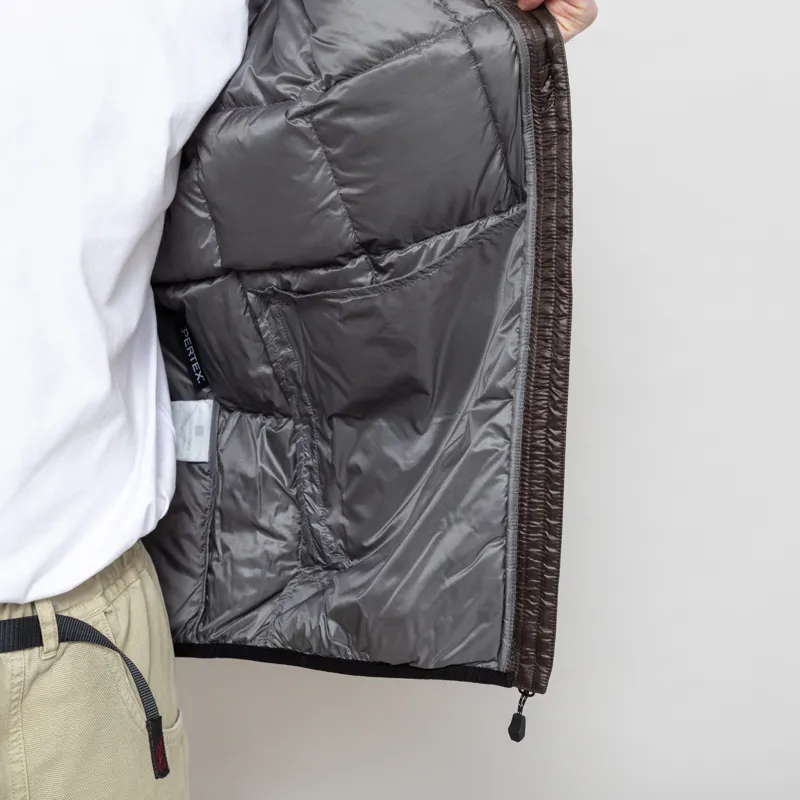 thisisneverthat PERTEX Light Down Jacket Brown Black-6