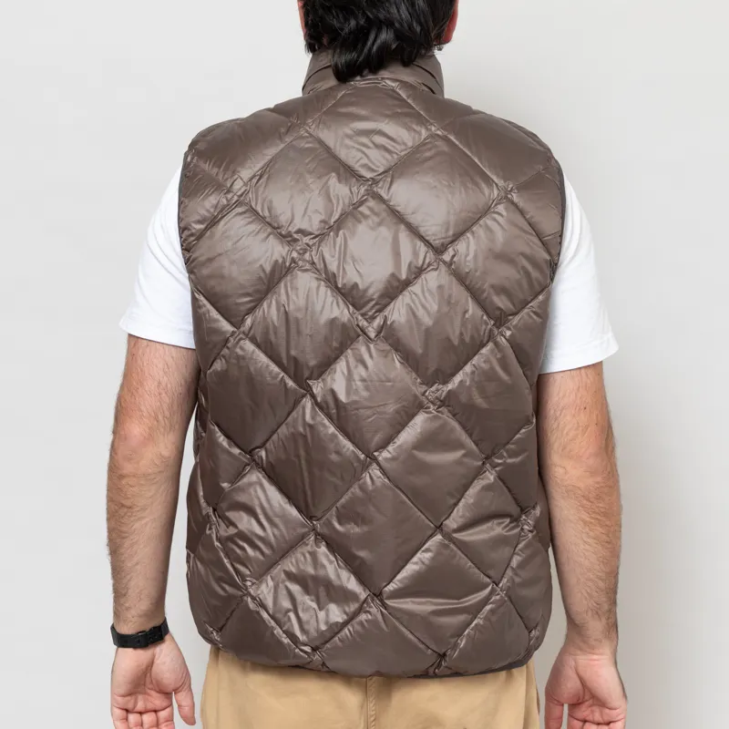 thisisneverthat PERTEX Light Down Vest Brown-3