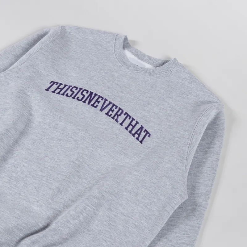 thisisneverthat Arch-Logo Crewneck Heather Grey-2