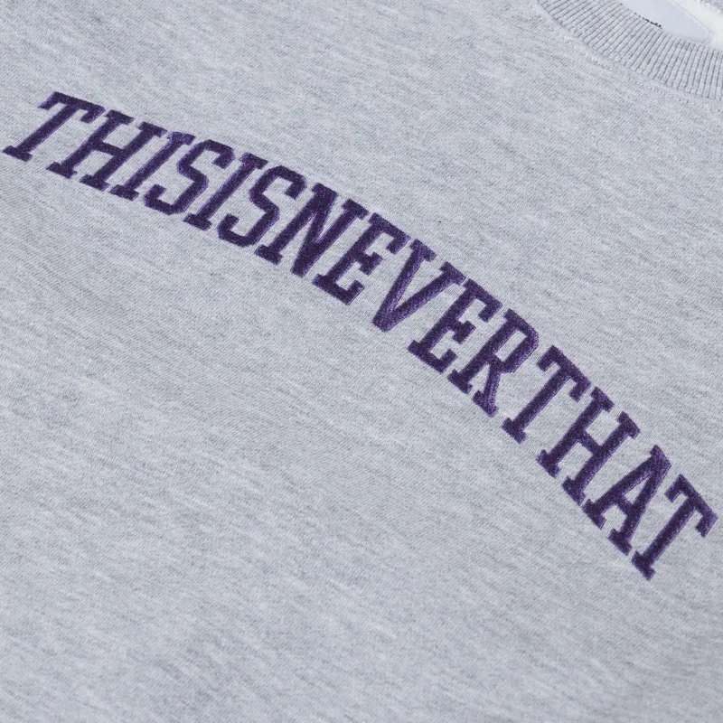 thisisneverthat Arch-Logo Crewneck Heather Grey-4