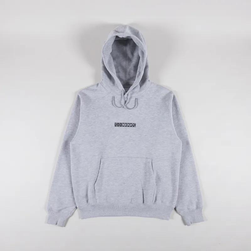 thisisneverthat Checkerboard Logo Hoodie Grey Heather