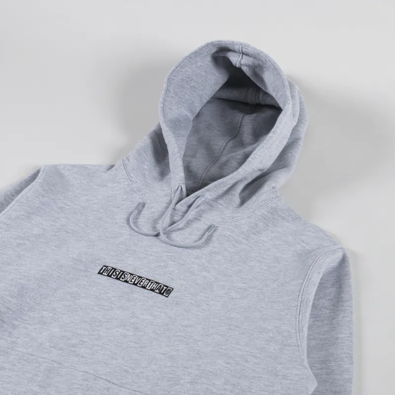 thisisneverthat Checkerboard Logo Hoodie Grey Heather-2