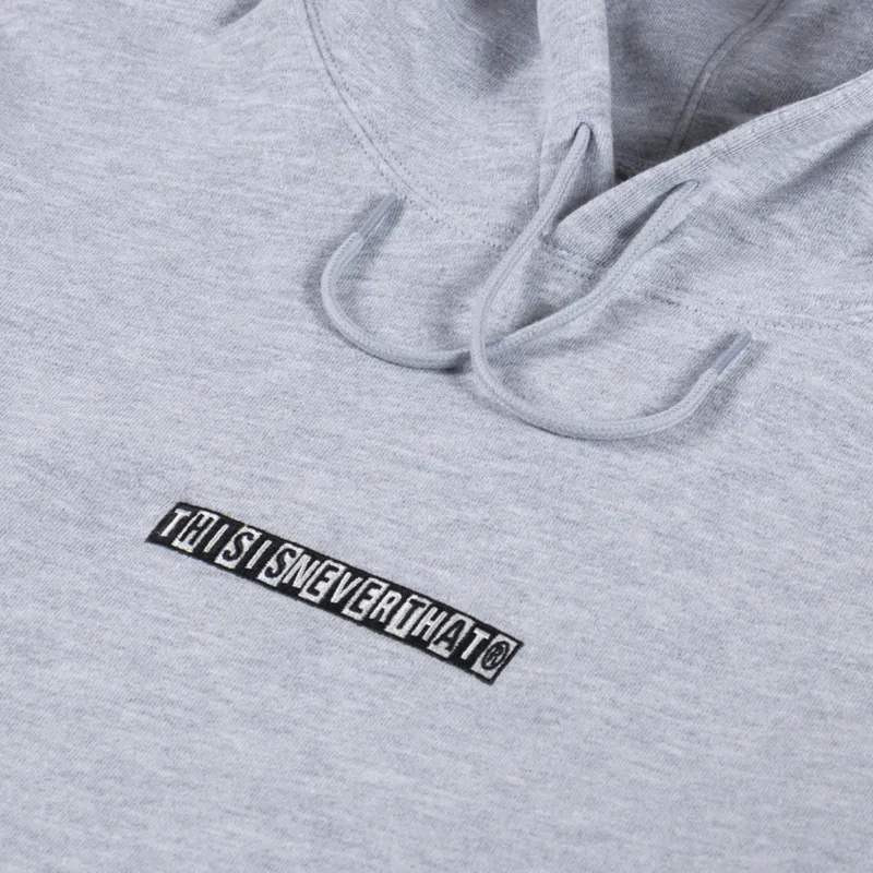 thisisneverthat Checkerboard Logo Hoodie Grey Heather-4