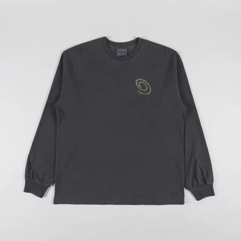 thisisneverthat Spiral Logo Long Sleeve T Shirt Charcoal-1