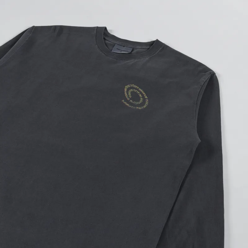 thisisneverthat Spiral Logo Long Sleeve T Shirt Charcoal-3