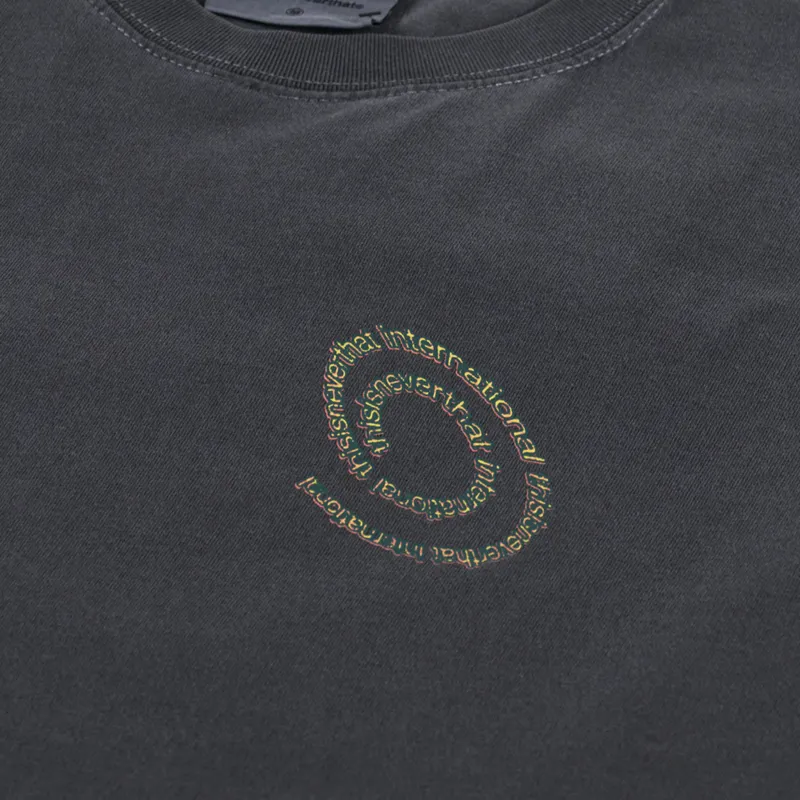 thisisneverthat Spiral Logo Long Sleeve T Shirt Charcoal-5