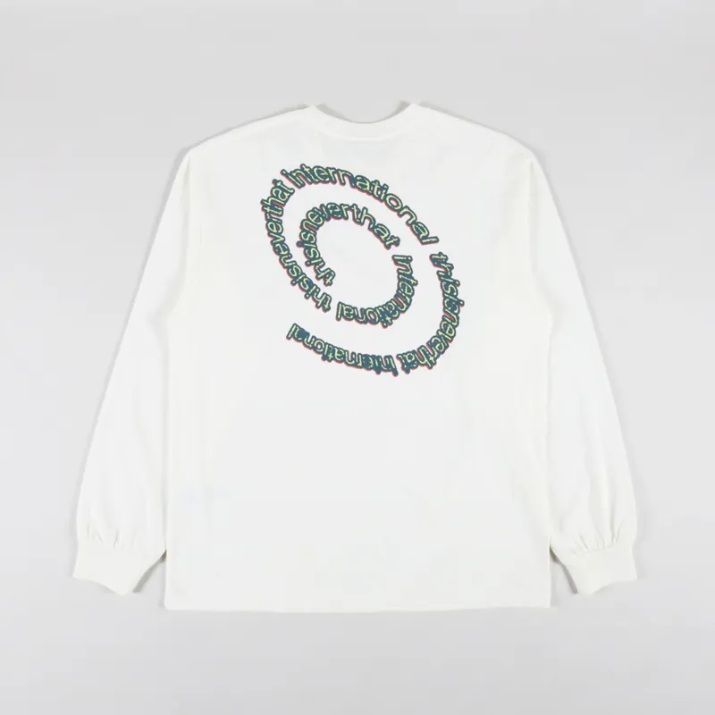 thisisneverthat Spiral Logo Long Sleeve T Shirt Ivory