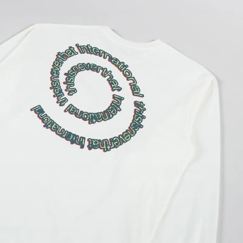 thisisneverthat Spiral Logo Long Sleeve T Shirt Ivory-2