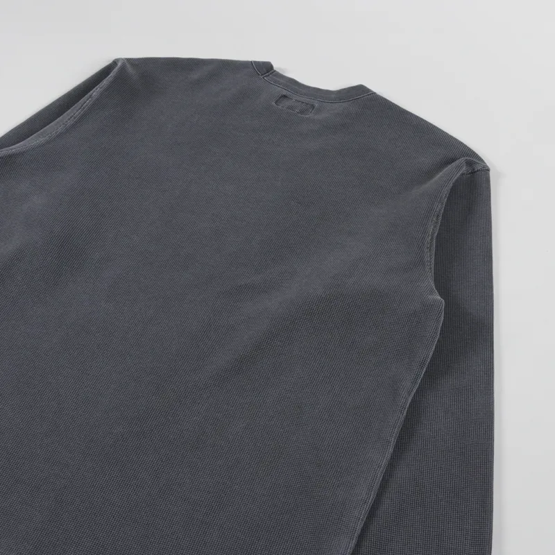 thisisneverthat Waffle Long Sleeve T Shirt Charcoal-3
