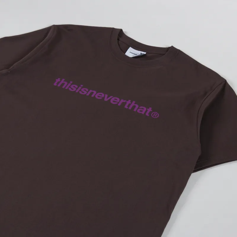 thisisneverthat T-Logo T Shirt Dark Chocolate-2
