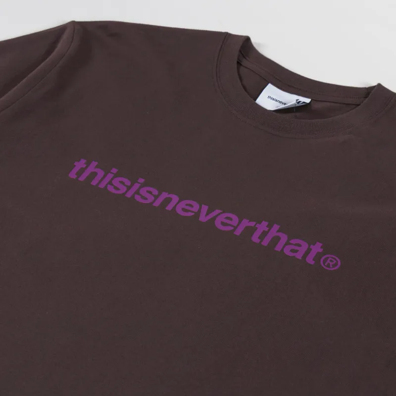 thisisneverthat T-Logo T Shirt Dark Chocolate-4