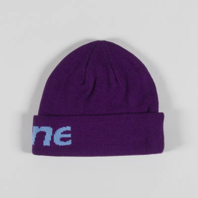 thisisneverthat HSP-Logo Big Cuff Beanie Purple-1