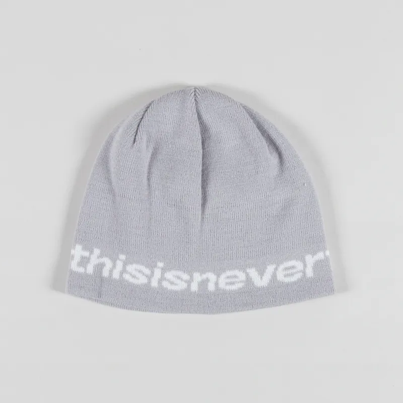thisisneverthat SP-Logo No Cuff Beanie Light Grey