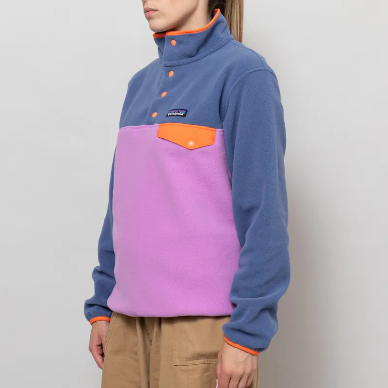 Patagonia Womens Lightweight Synchilla Snap-T Fleece Pullover Brisk Purple-1