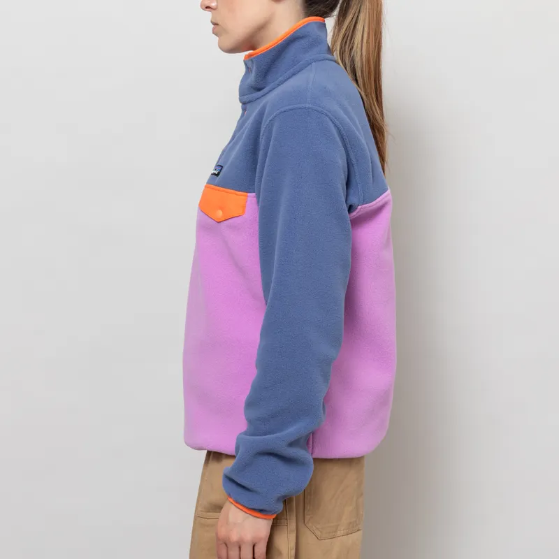Patagonia Womens Lightweight Synchilla Snap-T Fleece Pullover Brisk Purple-2