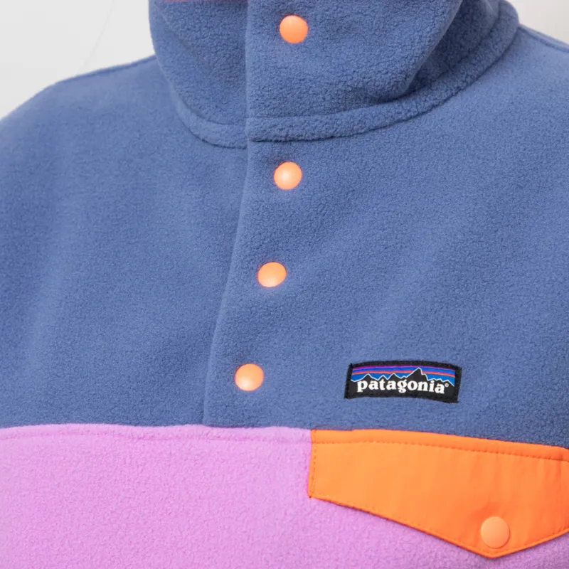 Patagonia Womens Lightweight Synchilla Snap-T Fleece Pullover Brisk Purple-6