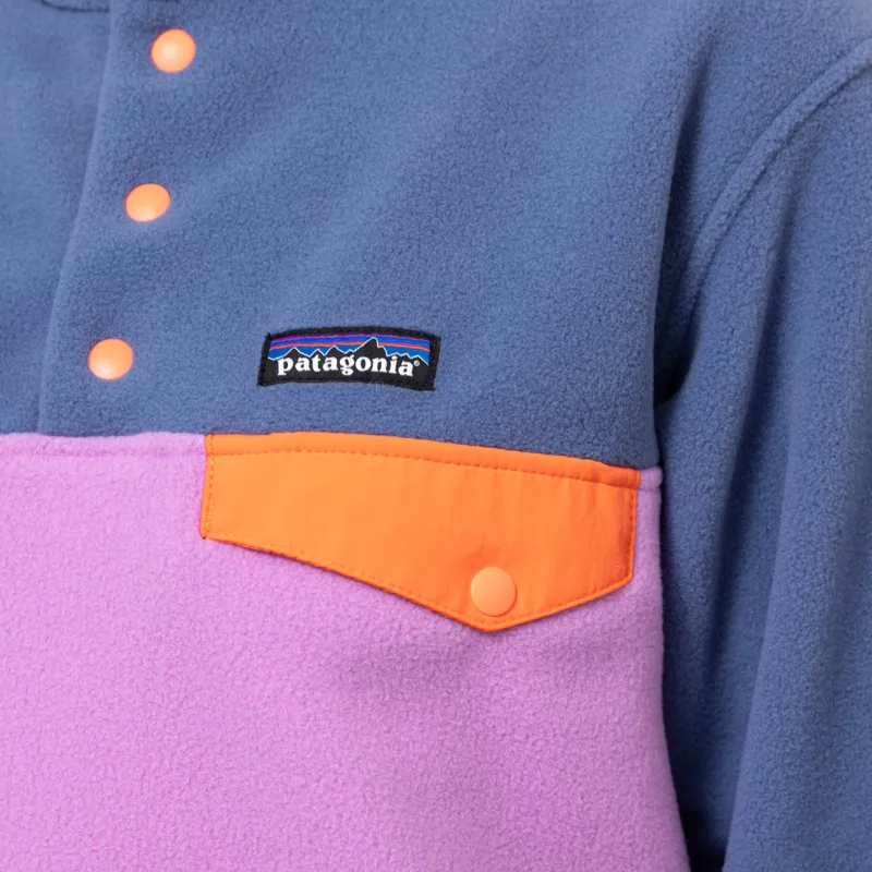 Patagonia Womens Lightweight Synchilla Snap-T Fleece Pullover Brisk Purple-7