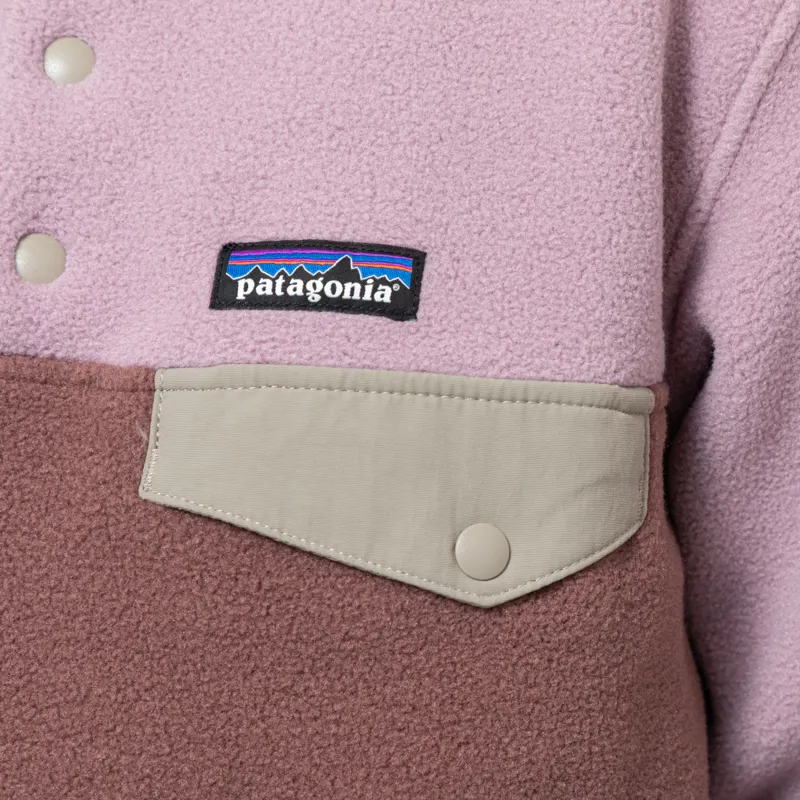 Patagonia Womens Lightweight Synchilla Snap-T Fleece Pullover Dulse Mauve-6