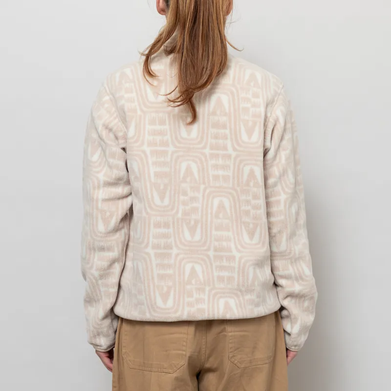 Patagonia Womens Lightweight Synchilla Snap-T Fleece Pullover Flow Dyno White-3