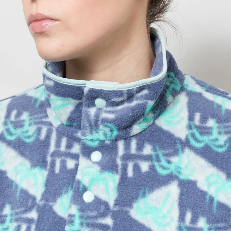 Patagonia Womens Lightweight Synchilla Snap-T Fleece Pullover Jaguar Geo Blue Sage-5