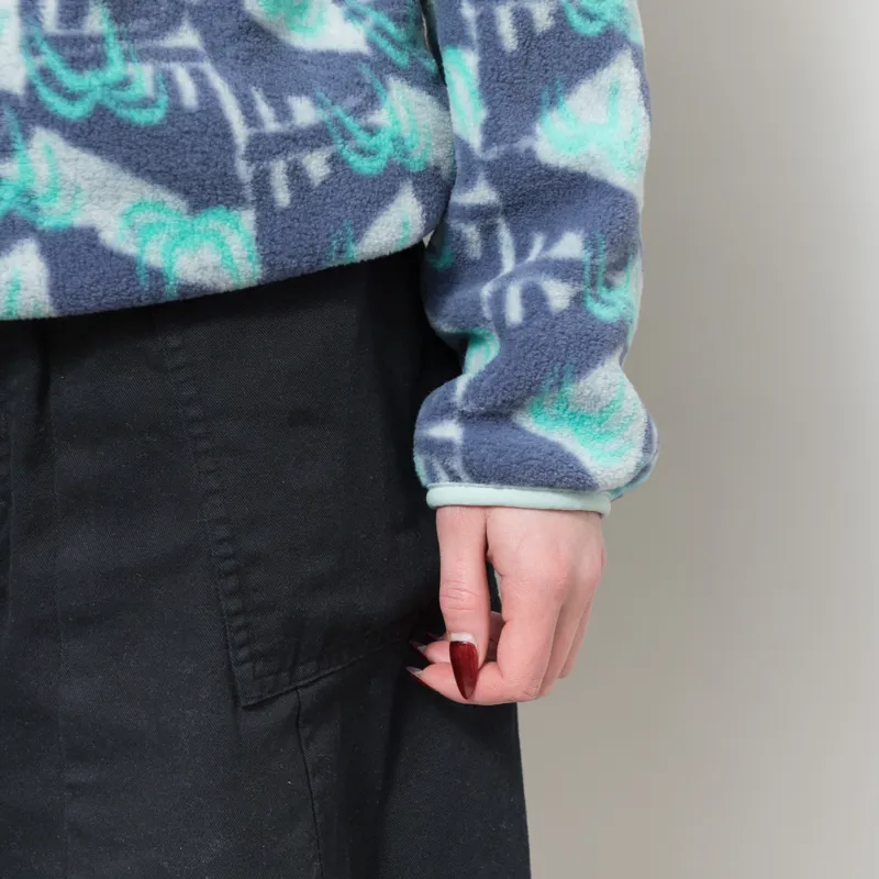 Patagonia Womens Lightweight Synchilla Snap-T Fleece Pullover Jaguar Geo Blue Sage-7