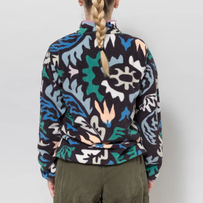 Patagonia Womens Lightweight Synchilla Snap-T Fleece Pullover Kaleido Black-3