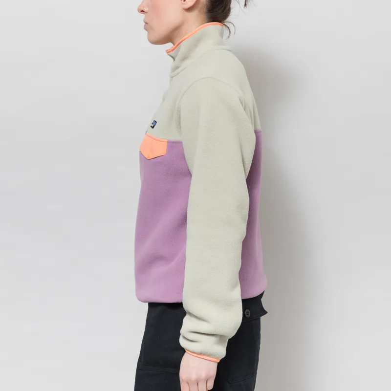 Patagonia Womens Lightweight Synchilla Snap-T Fleece Pullover Light Violet-2