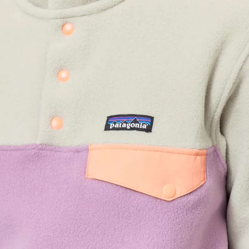 Patagonia Womens Lightweight Synchilla Snap-T Fleece Pullover Light Violet-6