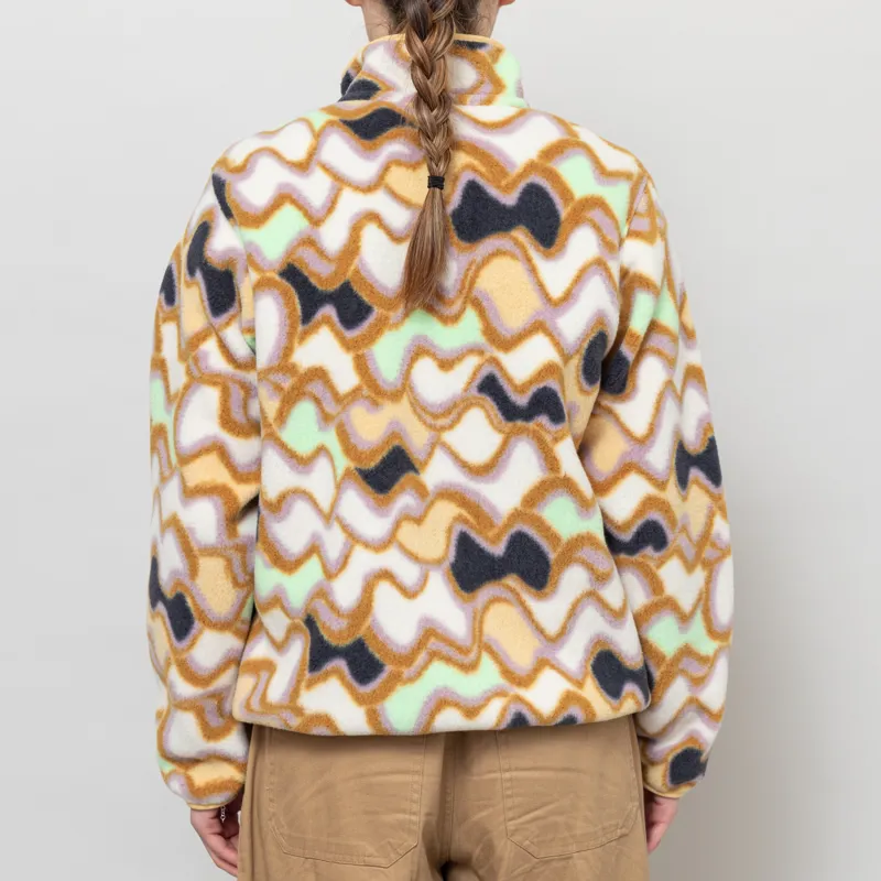 Patagonia Womens Lightweight Synchilla Snap-T Fleece Pullover Small Currents Natural-3